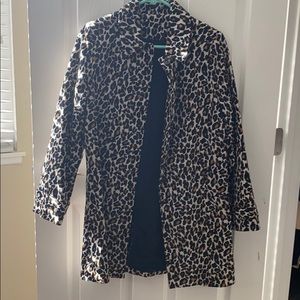 Animal print coat